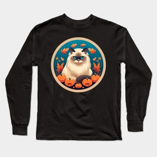 Birman Cat Halloween, Cat Lover Long Sleeve T-Shirt